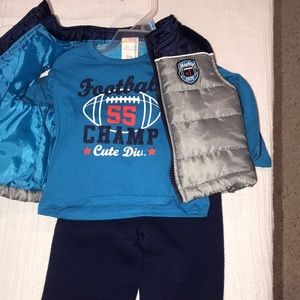 Football outfit 3 pieces- NWOT